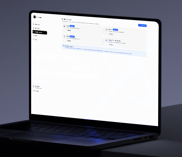 Happy man using phone